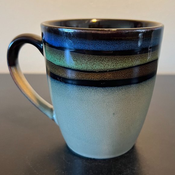 Set of 3 PFALTZGRAFF Galaxy Blue Handcrafted Stoneware Mugs with Reactive Glaze - Picture 4 of 8